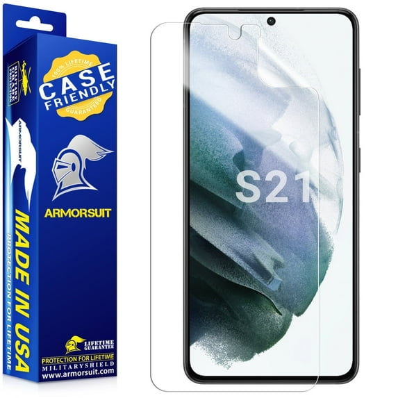 ArmorSuit 2 Pack MilitaryShield Screen Protector Designed for Samsung Galaxy S21 (6.2-INCH) Case Friendly Anti-Bubble HD Clear Film