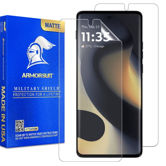 ArmorSuit 2 Pack Paper-Feel Texture Screen Protector for Motorola Edge (2024) Case Friendly MilitaryShield Matte Film - Made in USA