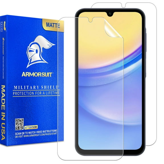 ArmorSuit 2 Pack Paper-Feel Texture Screen Protector for Samsung Galaxy A15 5G 6.5 Inch Case Friendly MilitaryShield Matte Film - Made in USA