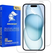 ArmorSuit 2 Pack Paper-Feel Texture Screen Protector for iPhone 15 [6.1-inch] Case Friendly MilitaryShield Matte Film - Made in USA