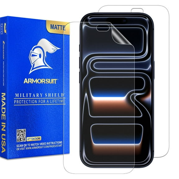 ArmorSuit 2 Pack Paper-Feel Texture Screen Protector for iPhone 17 Pro Case Friendly MilitaryShield Matte Film - Made in USA