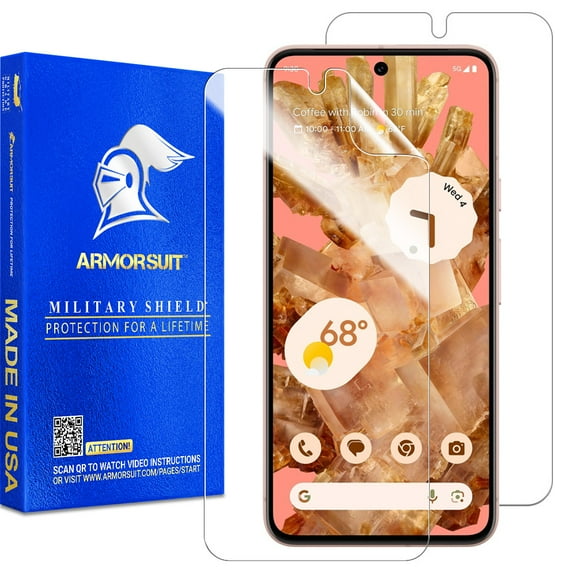 ArmorSuit 2 Pack Screen Protector for Google Pixel 8 (6.2") Case Friendly MilitaryShield HD Clear Film - Made in USA