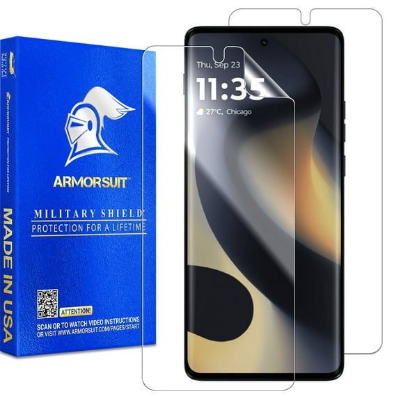 ArmorSuit 2 Pack for Motorola Edge (2024) Screen Protector Case Friendly MilitaryShield HD Clear Film - Made in USA