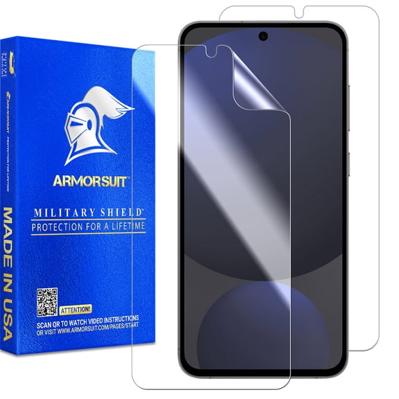 ArmorSuit 2 Pack for Samsung Galaxy S24 FE (6.7 Inch, 2024) Screen Protector Case Friendly MilitaryShield HD Clear Film - Made in USA