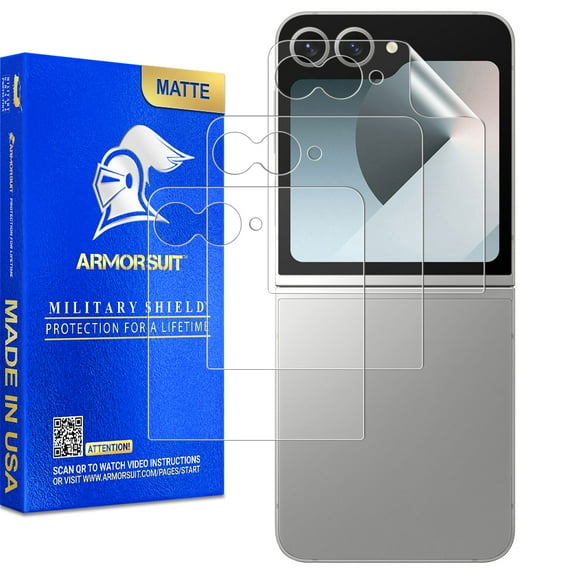 ArmorSuit 3 Pack Paper-Feel Screen Protector for Samsung Galaxy Z Flip 6 Case Friendly MilitaryShield Paper-Feel Texture Matte Film - Made in USA