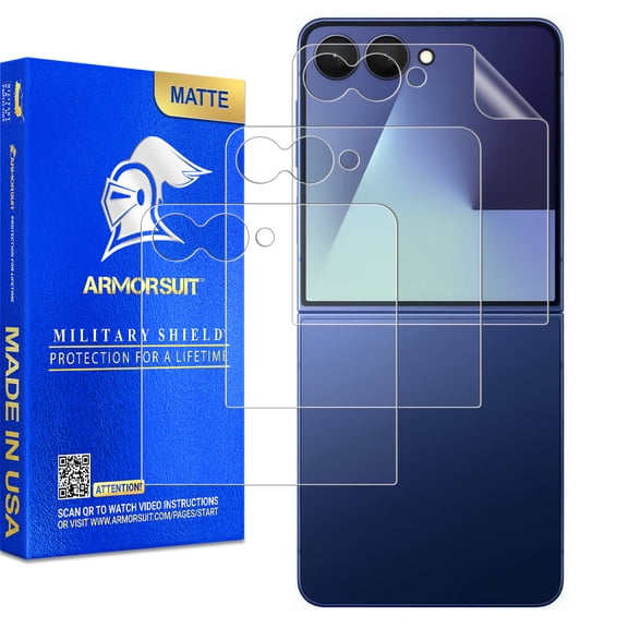 ArmorSuit 3 Pack Paper-Feel Texture Front Screen Protector for Samsung Galaxy Z Flip 7 Case Friendly MilitaryShield Matte Film - Made in USA