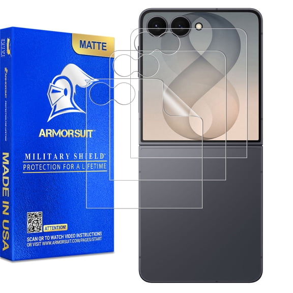 ArmorSuit 3 Pack Paper-Feel Texture Front Screen Protector for Samsung Galaxy Z Flip 8 / Flip 7 Case Friendly MilitaryShield Matte Film - Made in USA