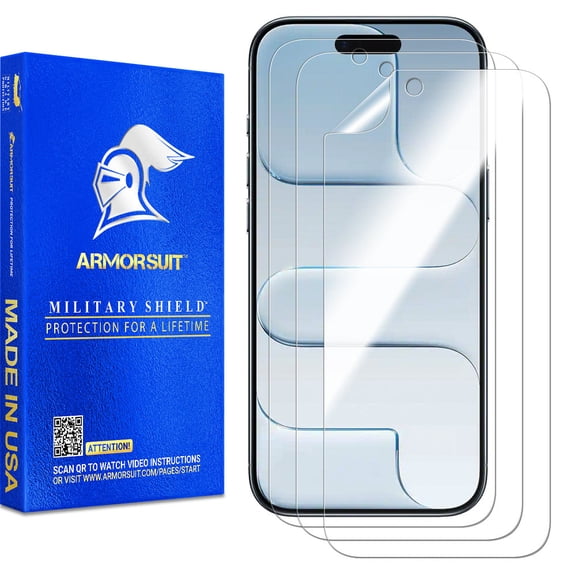 ArmorSuit 3 Pack for iPhone 17 Air Screen Protector Case Friendly MilitaryShield HD Clear Film - Made in USA