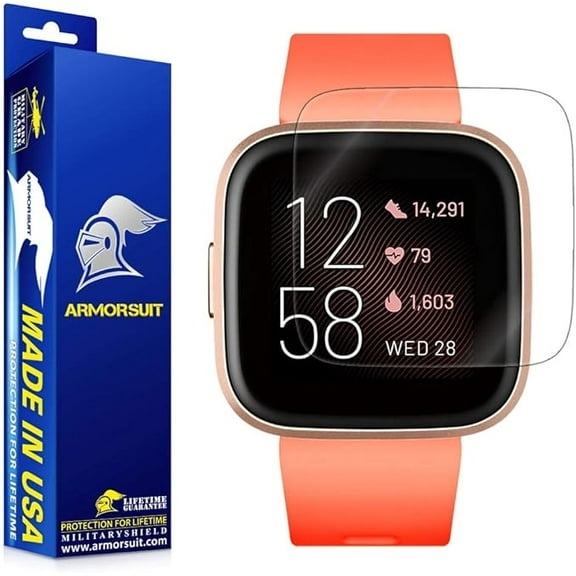 ArmorSuit 6 Pack MilitaryShield Screen Protector Compatible with Fitbit Versa 2 Max Coverage Anti-Bubble HD Clear Film