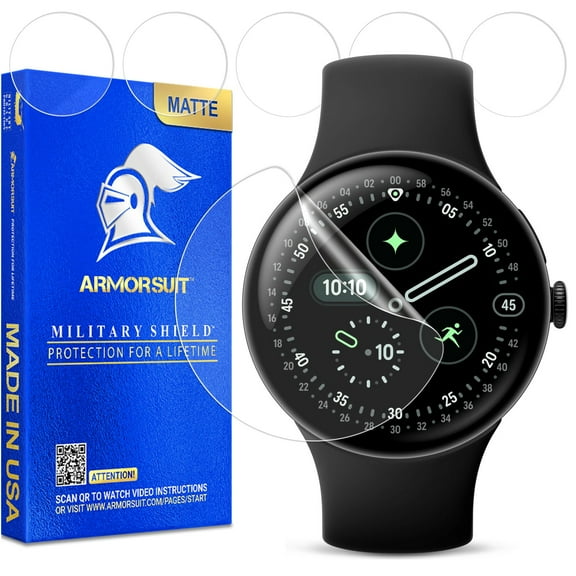 ArmorSuit 6 Pack for Google Pixel Watch 4 (41mm) Anti-Glare Screen Protector MilitaryShield Matte Film - Made in USA