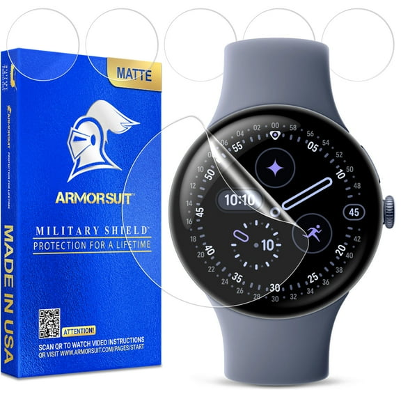 ArmorSuit 6 Pack for Google Pixel Watch 4 (45mm) Anti-Glare Screen Protector MilitaryShield Matte Film - Made in USA