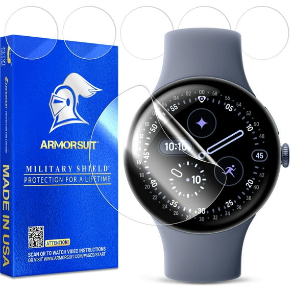 ArmorSuit 6 Pack for Google Pixel Watch 4 (45mm) Screen Protector MilitaryShield HD Clear Film - Made in USA