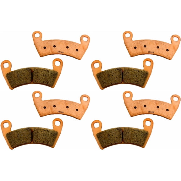 ArmorTech 2 Front & 2 Rear BrakePads for Polaris Ranger Crew 10-14 800 14-15 900