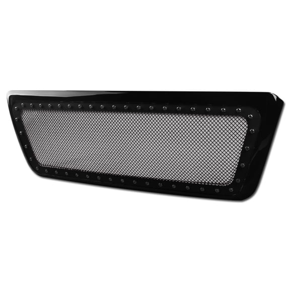 Armordillo 7174559 Gloss Black Studded Mesh Grille For 2004-2008 F-150