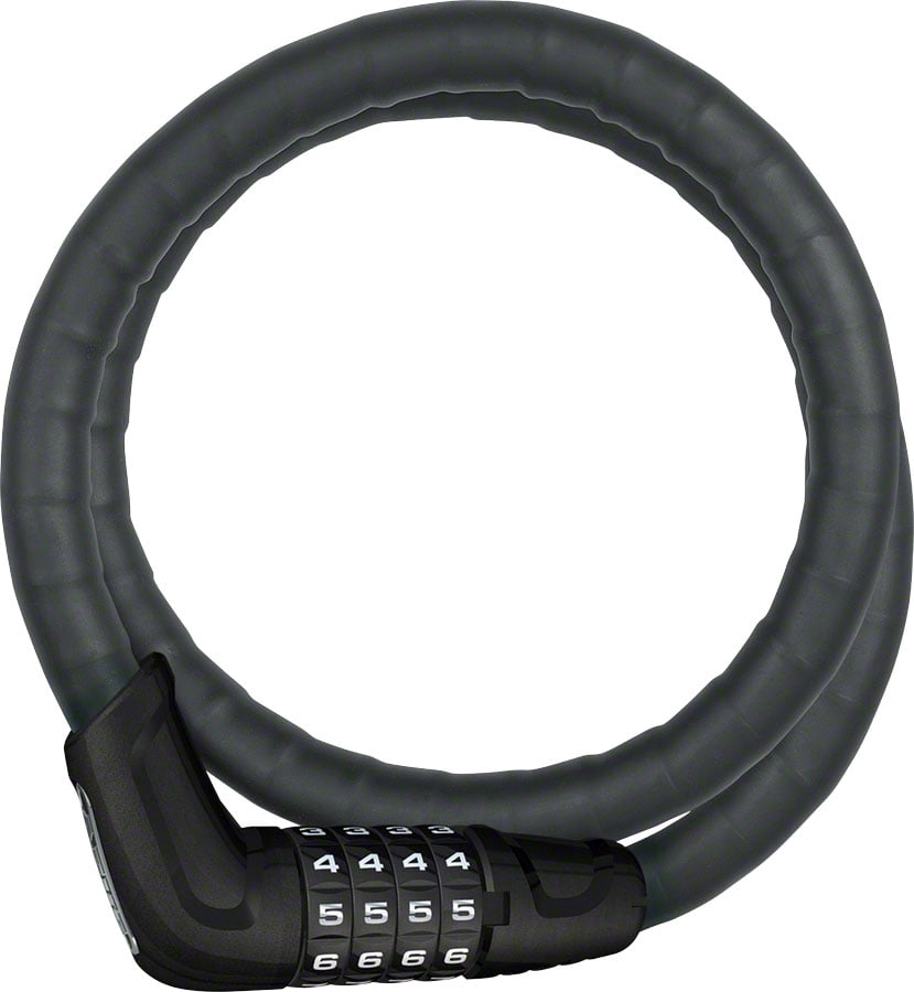 Trelock Armoured Cable Bike Lock – One Size, Black, Anti-Theft Security For Bicycles