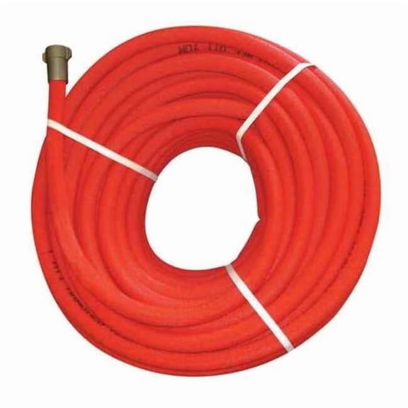 Armored Reel Fire Hose,100 ft,Red,Polyester G541ARMRE100F