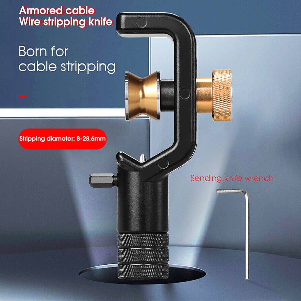 Armored optical cable stripper fiber slicer sheath cutting machine