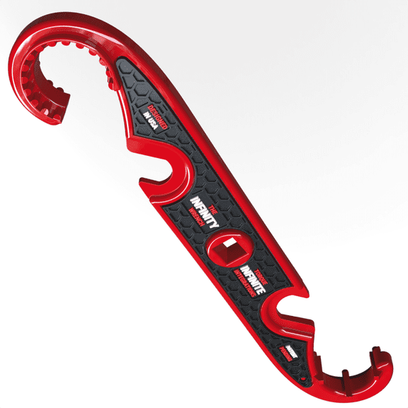 Armorers Wrench The Infinity Wrench 9-in-1 Multi Torque Tool | 4140 Chromoly Steel | Heat-Treated 45 HRC | Spanner Lock Nut, Hub Nut & Hex Nut Socket Set | FEA-Tested 80 FT-LB | Designed in USA