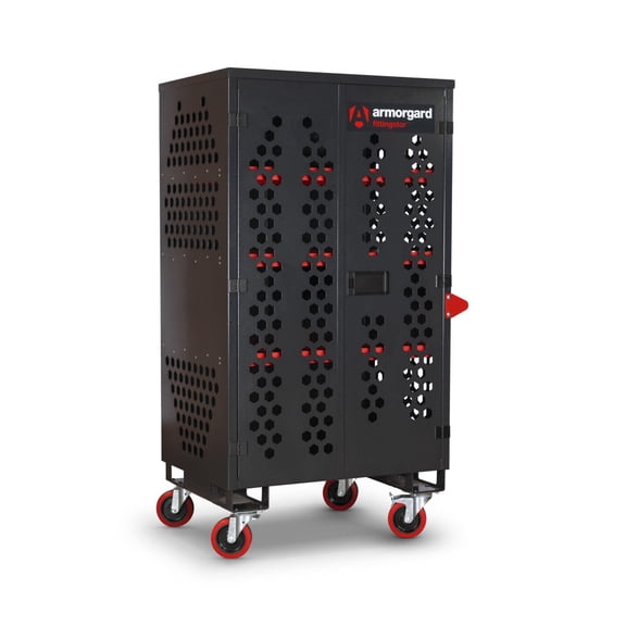 Armorgard Fittingstor Cabinet, 42.1 X 29.8 X 74.2In, Black