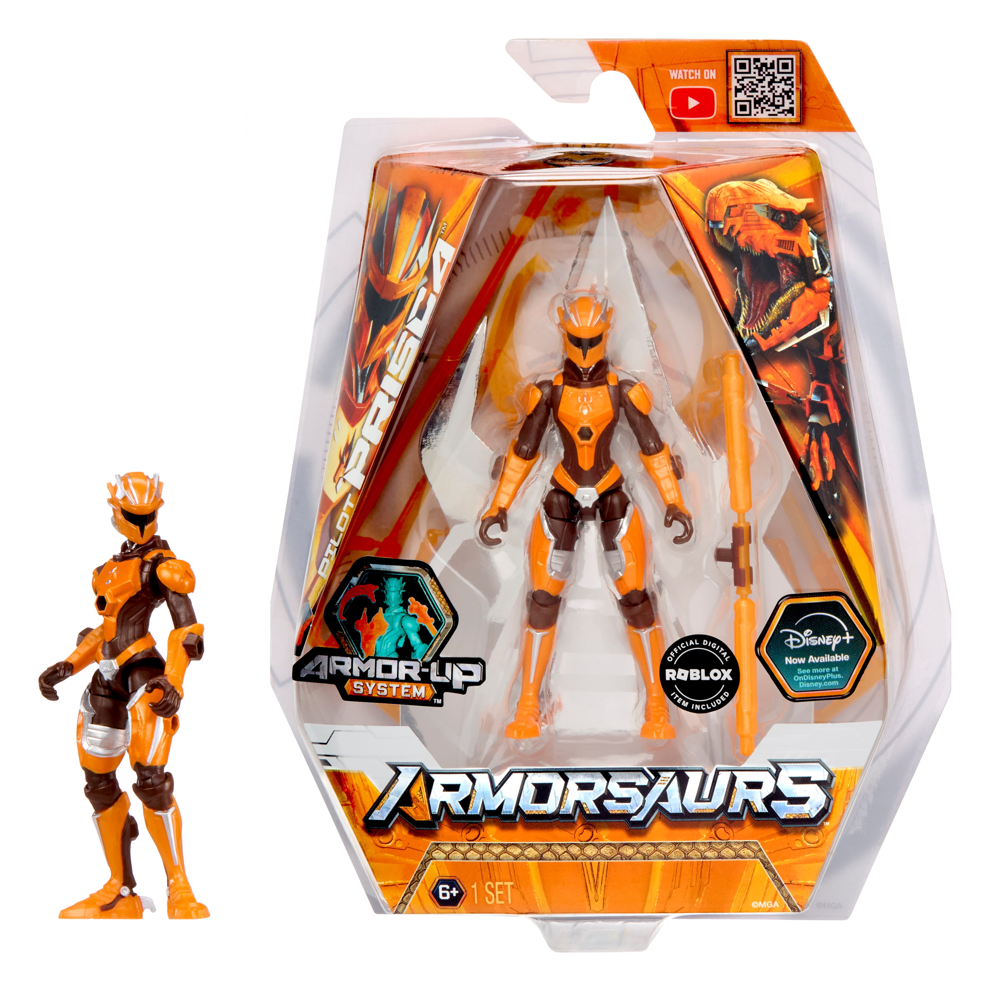 Armorsaurs Raptor Pilot (Prisca Silva) Action Figure Toy, 3.75