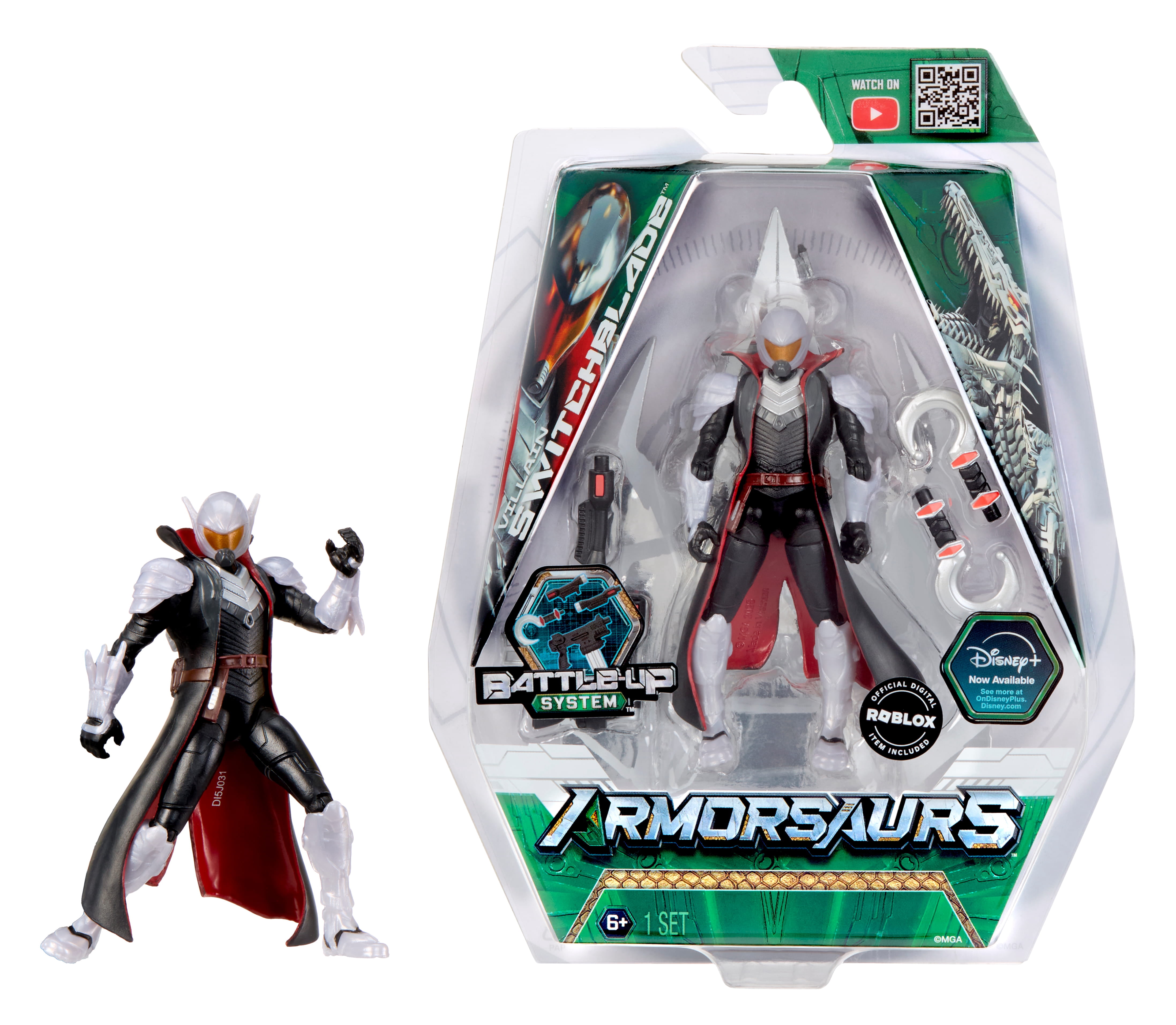Armorsaurs Switchblade Action Figure Toy, 3.75-Inch Poseable