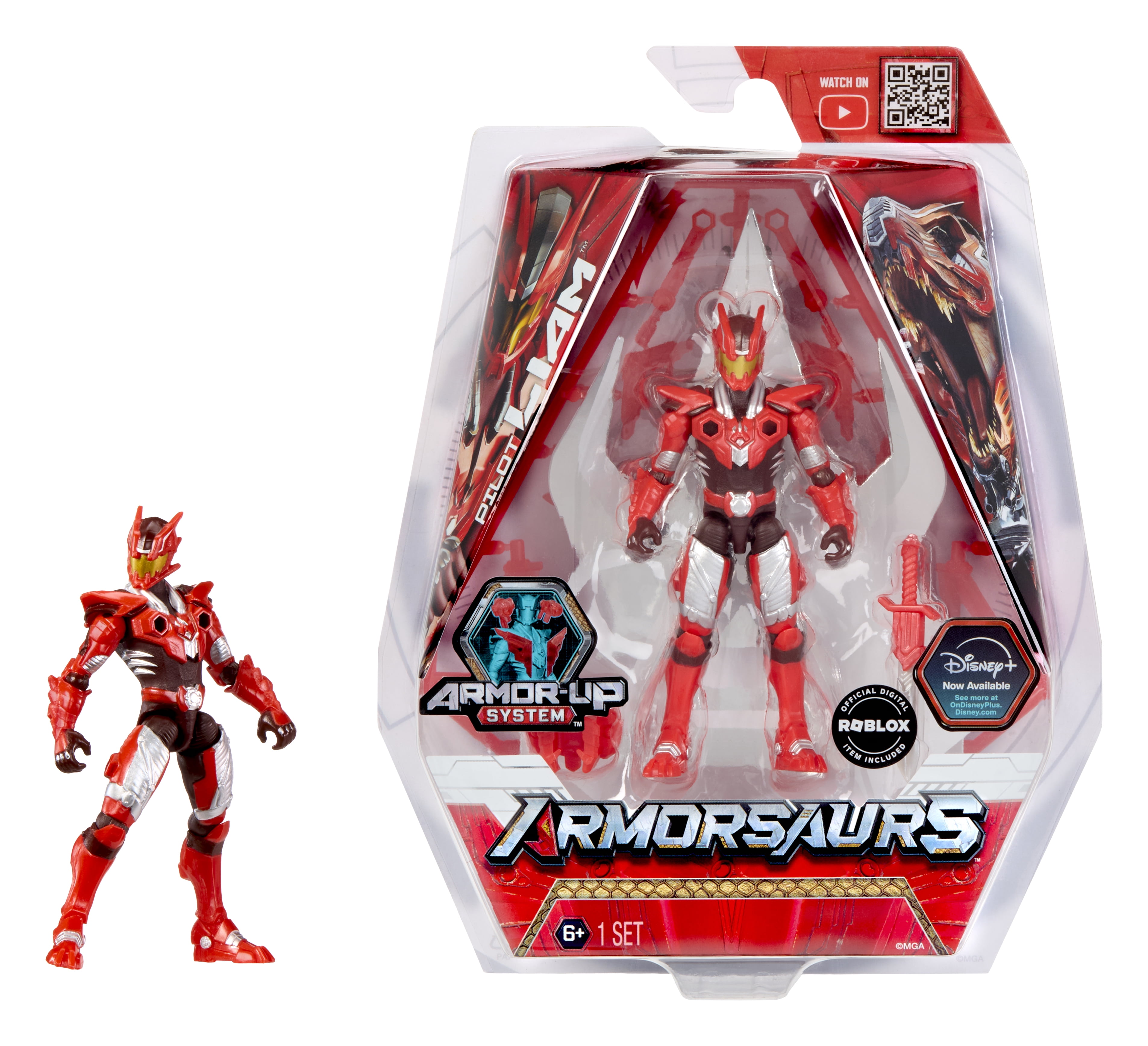 Armorsaurs T-Rex Pilot (Liam Roberts) Action Figure Toy, 3.75-Inch
