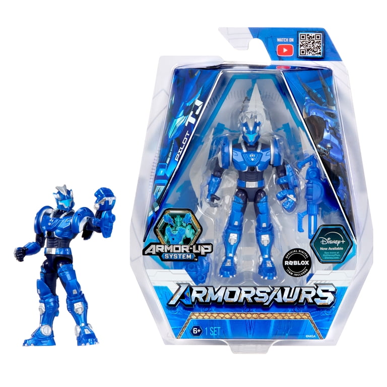 Armorsaurs Triceratops Pilot (TJ) Action Figure Toy, 3.75-Inch