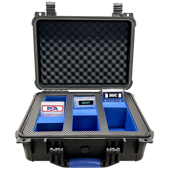 Armortek Z3 Pro 3-Row Slab Case Waterproof Graded Card Storage Box - Protects and Stores up to 120 PSA, 99 SGC, 84 BGS, 96 CGC, or 93 HGA Standard-Sized Graded Trading Cards