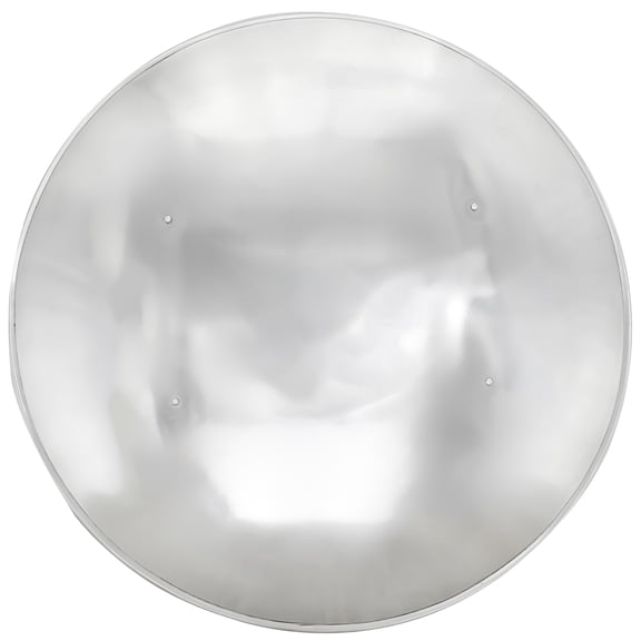 Armory Replicas 14th Century Medieval Polished Steel Shield - Functional LARP & Display Historical Replica, 24-inch