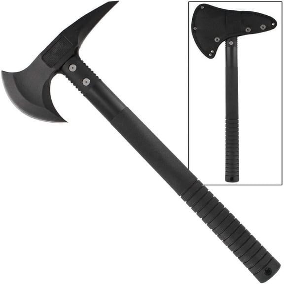 Armory Replicas 16-Inch Steel Axe with Nylon Sheath, Medieval Display & Costume Accessory