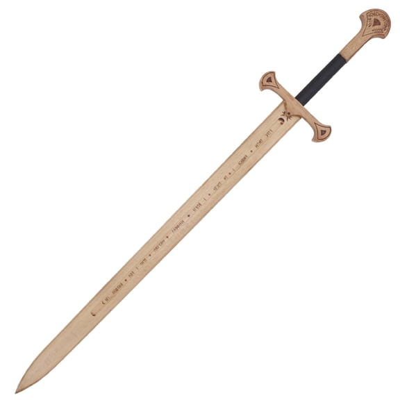 Armory Replicas 42-Inch Engraved Wooden Medieval Practice Sword – Handcrafted Training & Display Replica