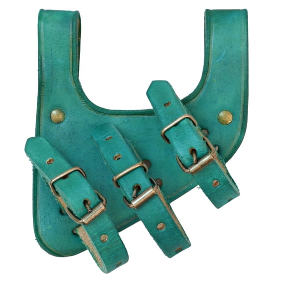Armory Replicas Ace Dueler Genuine Leather 3-Strap Right-Handed Belt Frog – Universal Sword & Dagger Holder