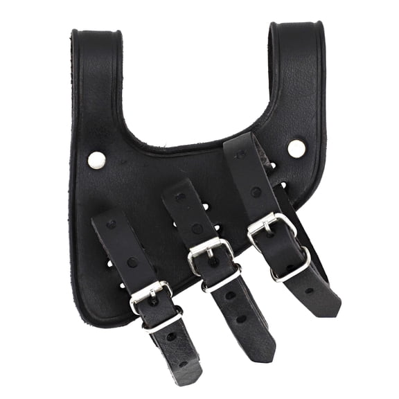 Armory Replicas Ace Dueler Right-Handed Black Leather 3-Strap Universal Sword & Dagger Belt Frog