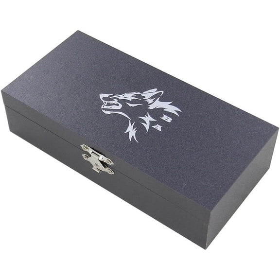Armory Replicas BA Knives Decorative Wolf Den Storage Box Steel Decorative Closure and Hinges