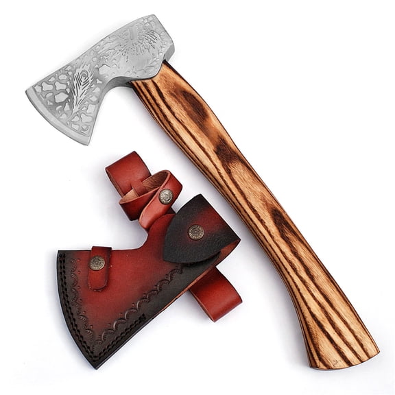 Armory Replicas Big Chief High Carbon Steel Outdoor Axe with Sheesham Wood Handle & Leather Sheath