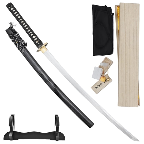 Armory Replicas Black Storm Katana - Hand Forged 1095 Carbon Steel Samurai Sword