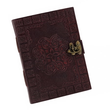 Armory Replicas Celtic Circle Handmade Medieval Leather Journal 7x5 Inches, 220 Pages, Soft Ivory Paper, Celtic Circle Design