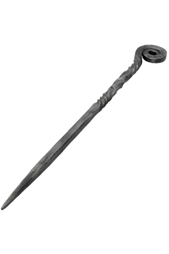 Charming Countess Forged Iron Twisted Spiral Design Medieval Hair Stick Gifts for Her Renaissance Faire Accessory