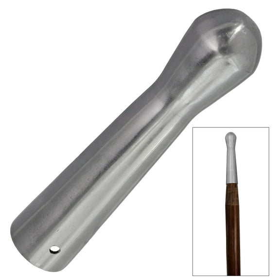 Armory Replicas Choice Finisher High Carbon Steel Rounded Butt Cap: 5-Inch Costume Accessory for Staffs, Spears, and Scepters