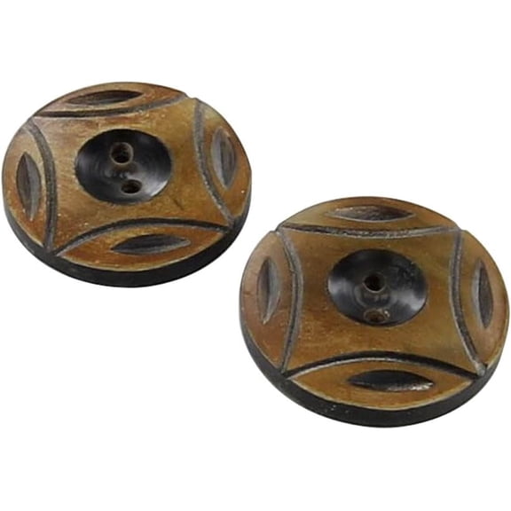 Armory Replicas Dance of Autumn Leaves Handmade Horn Button Set