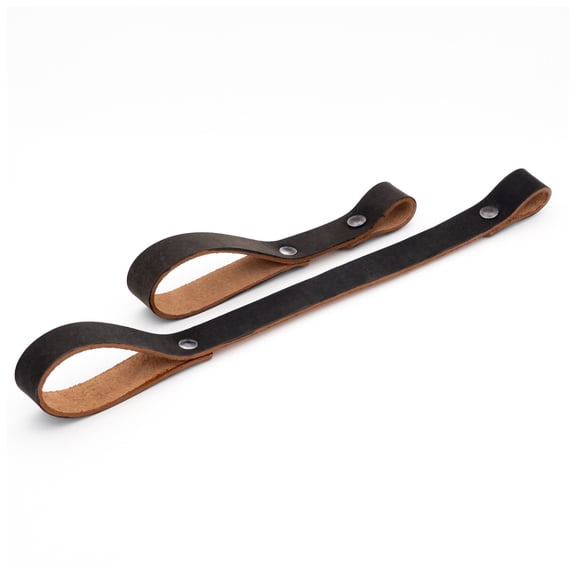 Armory Replicas Decorated Officer Cavalry Saber Belt Holder Frog – 2-Piece Genuine Leather Sword Hanger