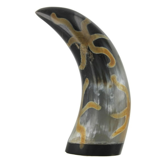 Armory Replicas Earth Essence Cow Horn Paperweight, Handmade, Varies in Color, 6-9 Inches