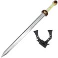 thumbnail image 1 of Armory Replicas Fearless Gladiator's Sword with Studded Frog Genuine Leather with Steel Rivets 100% Handmade Ideal for Cosplay, LARP, and Costume Enthusiasts High-Quality Construction, 1 of 7
