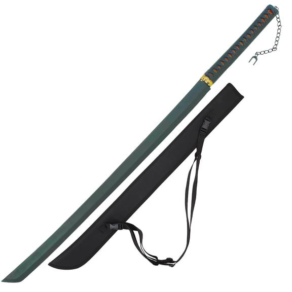 Armory Replicas Final Battle Foam Ninja Katana Sword with Nylon Back Sheath, 10mm Core Polyurethane Foam Cosplay Samurai Sword, Hand Painted Costume Prop