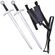 Armory Replicas Foam Knightly Shortsword Set 2 Swords with Back Strap Sheath