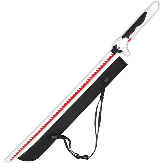 Armory Replicas Genji Dragon Blade Nihon Skin Foam Sword with Nylon Sheath – Red & White Cosplay Katana by Armory Replicas