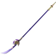 Armory Replicas Genshin Impact Naginata Polearm Replica - 69" Stainless Steel Blade, Detailed Aluminum Handle, Electro User Raiden Shogun Design - High-Quality Collector s Piece.