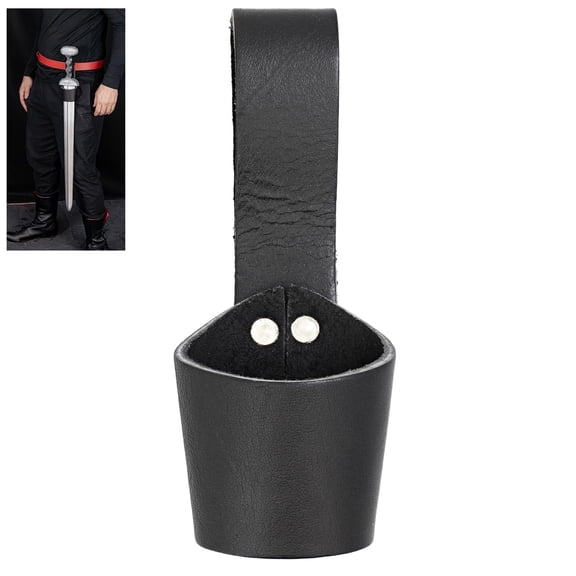 Armory Replicas Genuine Leather Axe Belt Holder Holster Frog | - Black