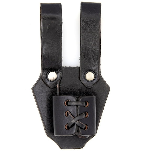 Armory Replicas Genuine Leather Dagger Holster – Medieval Inspired Adjustable Small Sword Frog Dagger not included for display purposes only