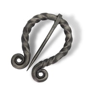 Armory Replicas Hand-Forged Irish Spiral Spiritual Balanced Pen Annular Brooch - Celtic Heritage Accessory Symbolizes Spiritual Balance Functional and Elegant Design perfect Addition to Ren Fair